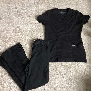 Black xs greys anatomy scrubs vguc